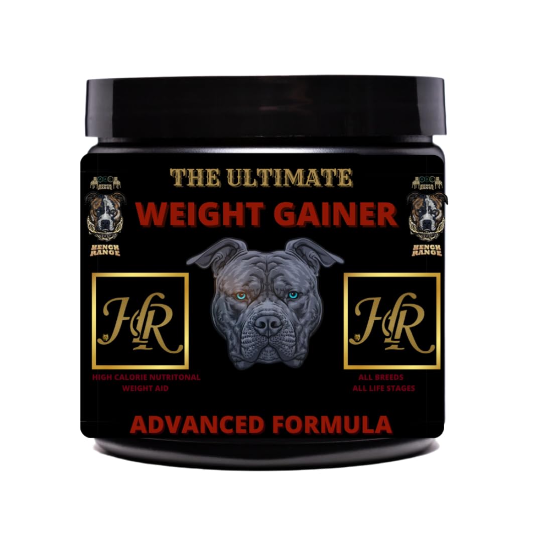 Hench Range Dog Weight Gainer- Healthy Weight Gain Supplement With Natural Ingredients Premium Nutrition for Stronger Leaner Dogs