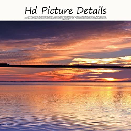 Toile paysage océan au coucher de soleil panorama 30x90cm sans cadre pour décoration murale moderne - 3