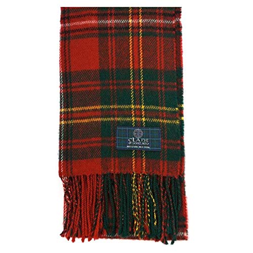 Clans of Scotland Pañuelo de tartán escocés de lana pura HAY Talla única
