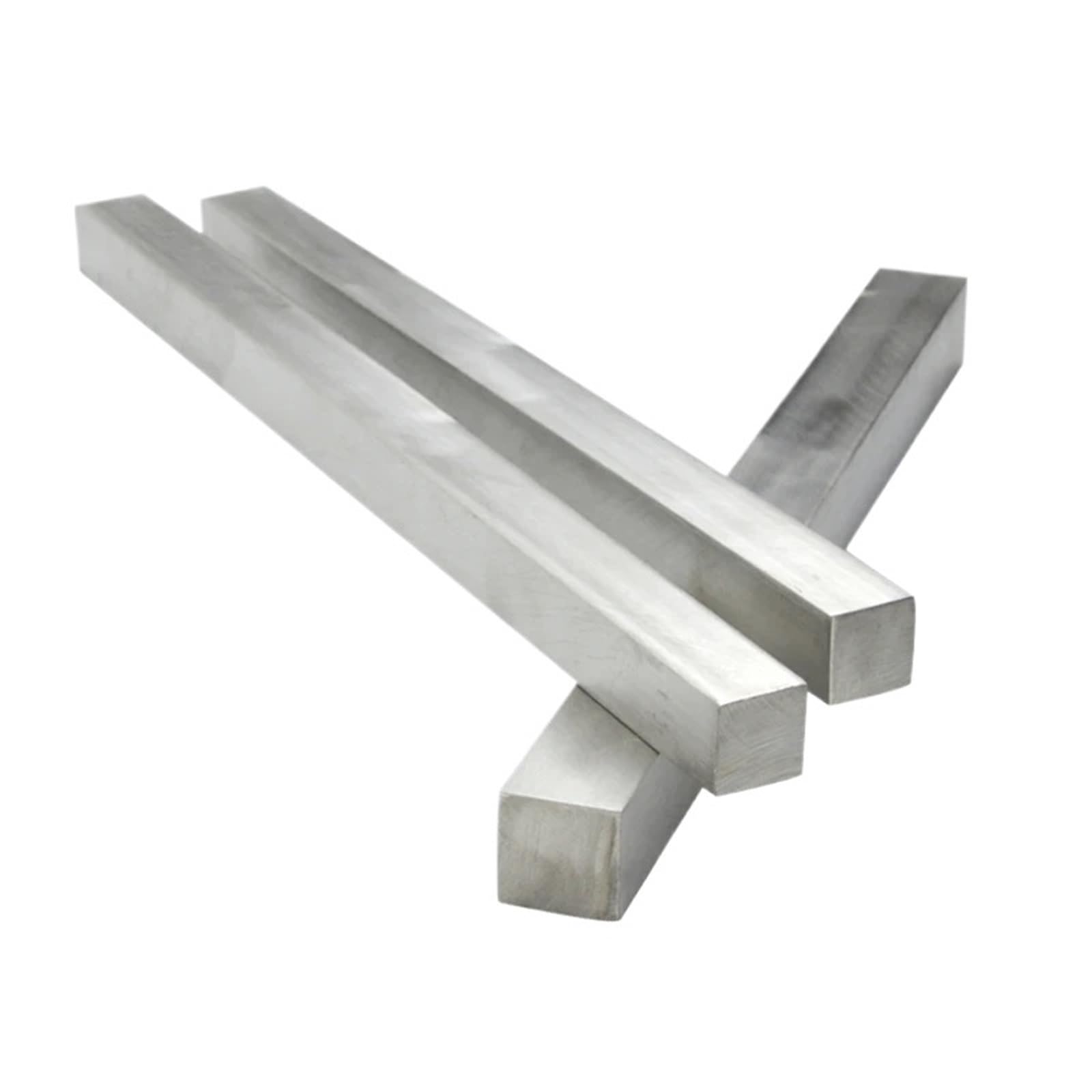 Edelstahlstab Edelstahl-Vierkantstange Lineare Stahlwelle Volle Edelstahlstange(10mm,400mm)