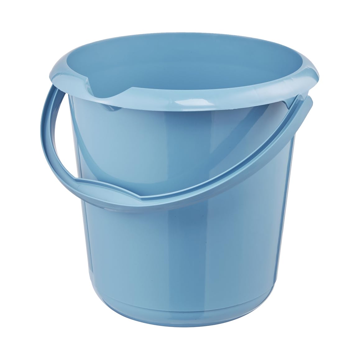 keeeper Wiadro z dzióbkiem, zintegrowana skala pomiarowa i ergonomiczny uchwyt, 10 l, Mika Eco Line, niebieskie (Eco Sky Blue)