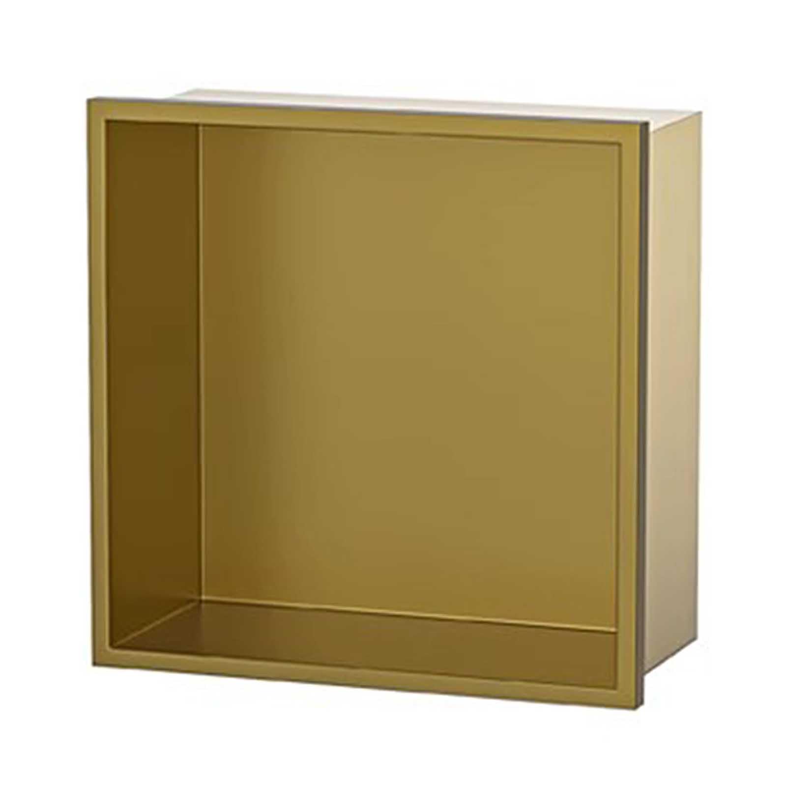 KaBuea 32 32cm Shower Niche Brushed Stainless Steel Recessed Shower Caddy Bathroom Shelf Insert Wall Installation Black