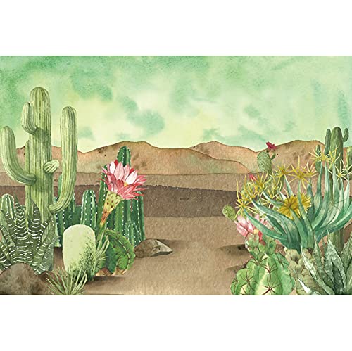 Toile de fond aquarelle de cactus de style mexicain pour décoration haut de gamme