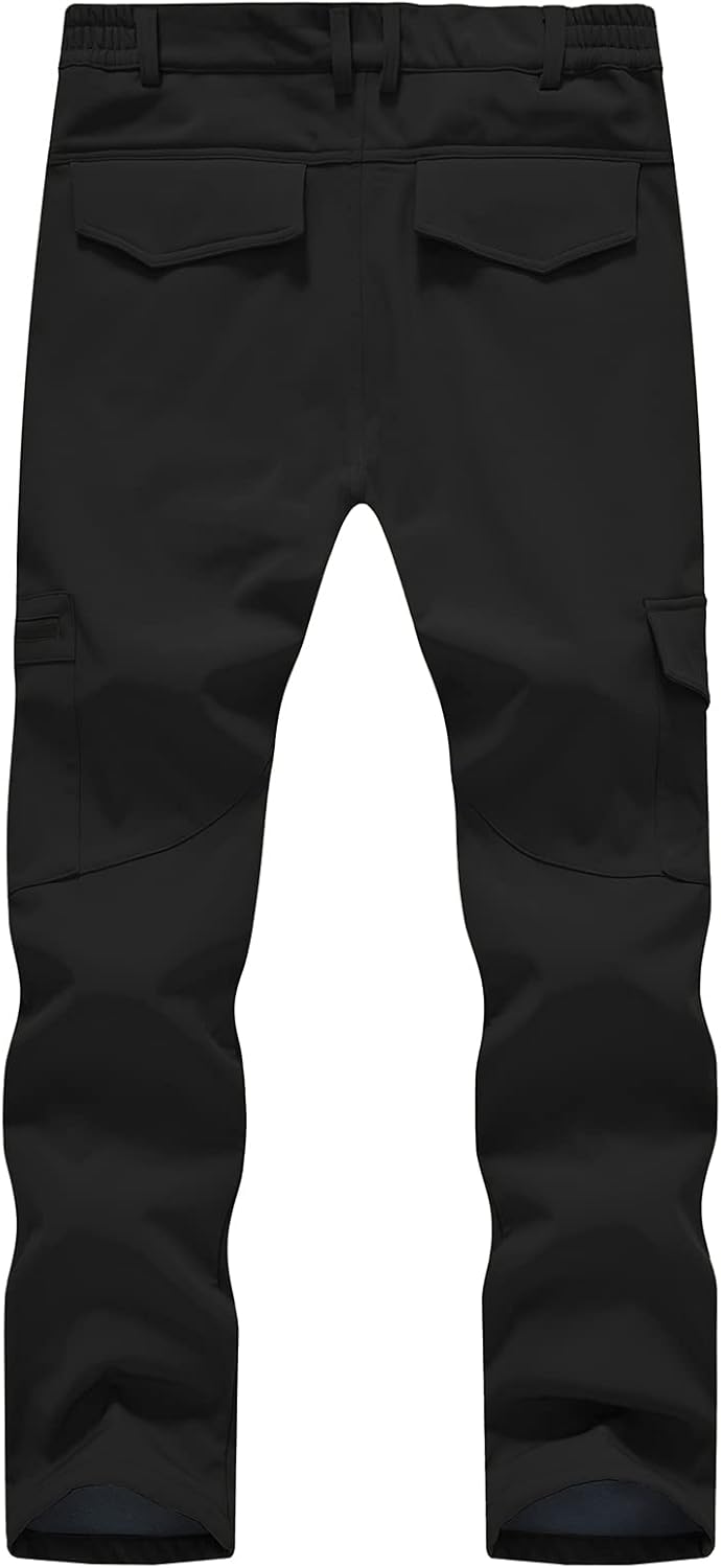 Gopune Mens Snow Ski Waterproof Softshell Pants Outdoor Cargo Hiking Pants - Image 2