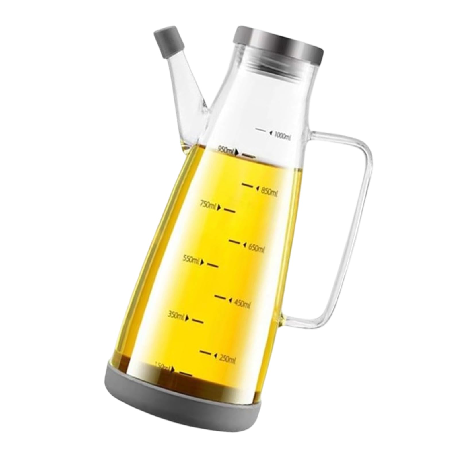 FACAILUO Drip Proof Nonrust Steel Glass Oil Dispenser Leak Proof Kitchen Oil Bottle for Cooking Vinegar Soys Sauce