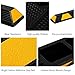 JoanKaren Parking Stop for Garage,6 ft Heavy Duty Rubber Parking Curb with Reflective Yellow Stripes & Mounting Holes, Wheel Stopper for Garage Floor, Driveway, Parking Lot, Car & Truck
