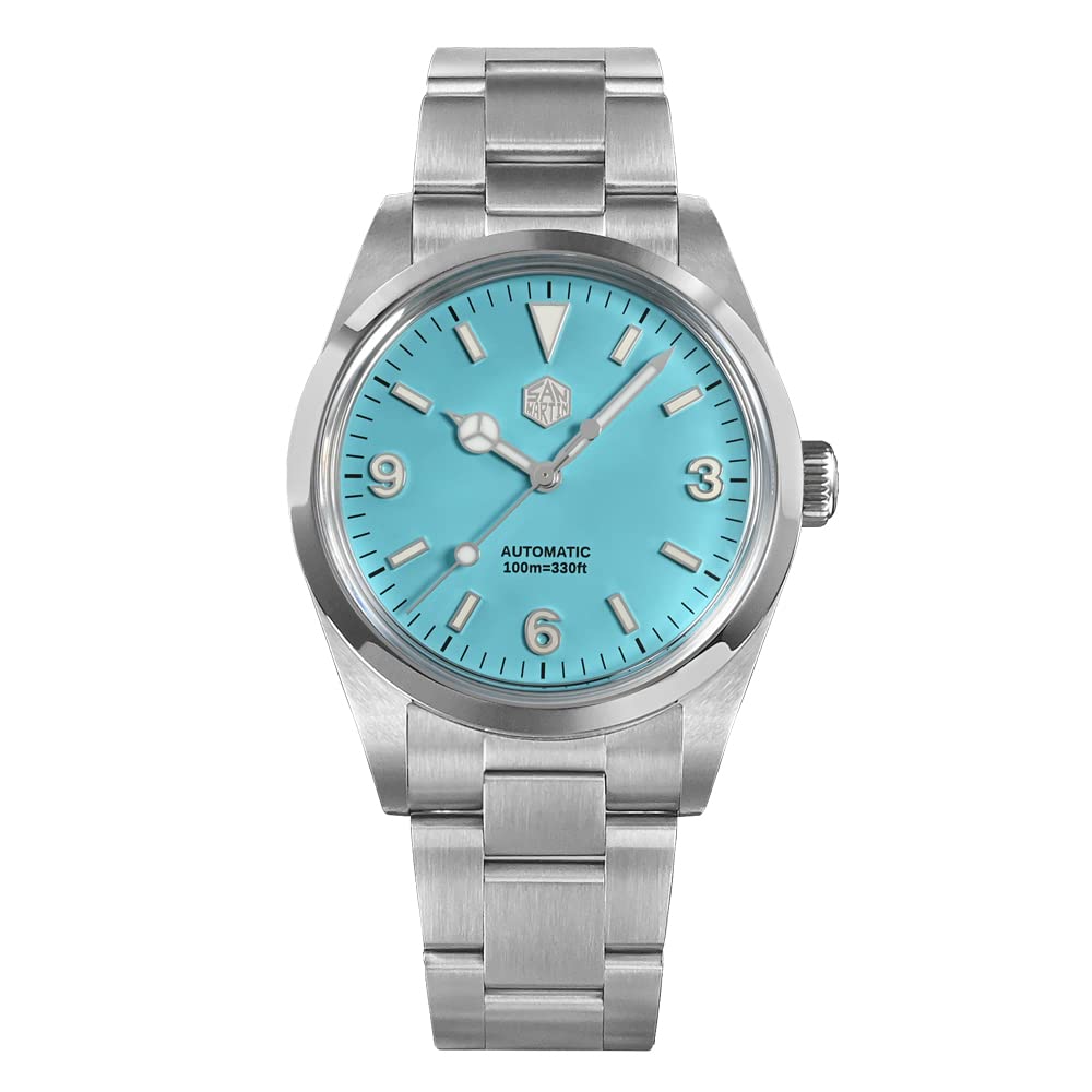 GenericSan Martin SN020G V3 39mm Automatic Mechanical Men Watch ST2130 Explore Climbing Series Luxury Fashion Dress Wristwatch