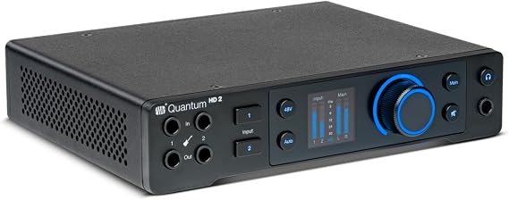 PreSonus Quantum HD2-20 x 24, 32-bit/192 kHz USB-C Sound Card, 12-month Membership for Studio One+ Hybrid with Permanent Studio One Pro License