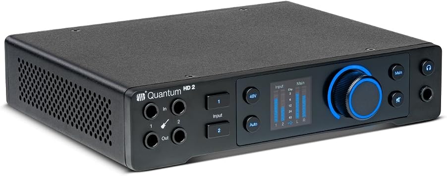 PreSonus Quantum HD2-20 x 24, 32-bit/192 kHz USB-C Sound Card, 12-month Membership for Studio One+ Hybrid with Permanent Studio One Pro License