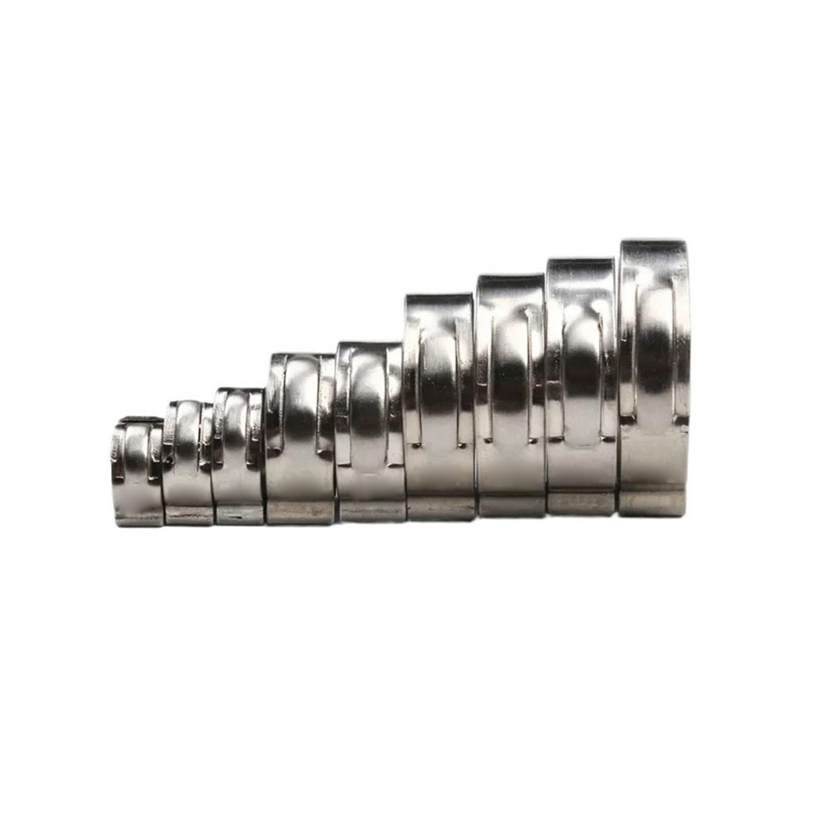200 Uds 6,5-33,1mm 304 Kit Surtido De Abrazaderas Manguera Una Sola Oreja Acero Inoxidable for Asegurar Mangueras Tuberías Y Automoción