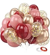 風船ページ Amazon | バルーン 風船 60個 レッド ピンク ゴールド 10インチ ゴム