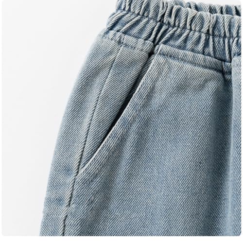 EnJoCho Toddler Boys Girls Stretchy Cargo Pants Causal Summer Denim Pants Sweatpants Kids Jogger Pants Baggy3