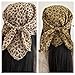 Shurhome Animal Print Scarf Fashion Women Headscarf Everyday Commuters Head for Casual Outings Vintage Styles