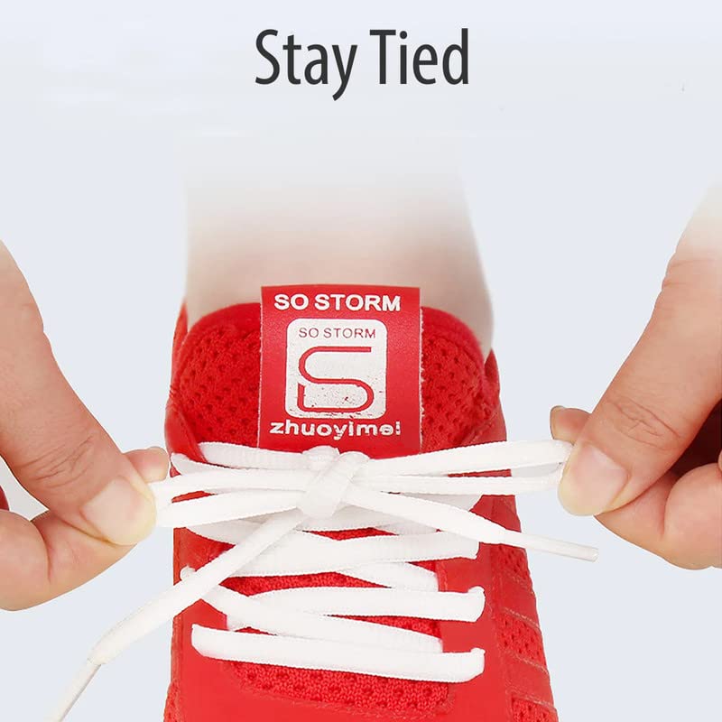Image of PANGAEA Oval Shoe Laces for Sneakers, Half Round Athletic Shoestrings for Running Basketball Trainer Shoes, 1 /4 inch
