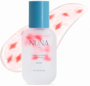 NUNA Camellia Petals Ampoule Peptides Face Serum - Niacinamide, Camellia Japonica, Vitamin C and Centella Asiatica Anti-Aging, Hydrating, Pore-Refining Serum for Smooth, Radiant Skin, 1.01 fl oz