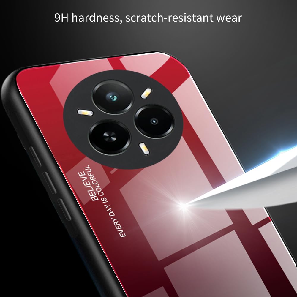 HAOYE Handyhülle Für Oppo Realme 14 Pro+ 5G – Farbverlauf TPU, Stoßfest, Mit Kameraschutz, Lila/blau