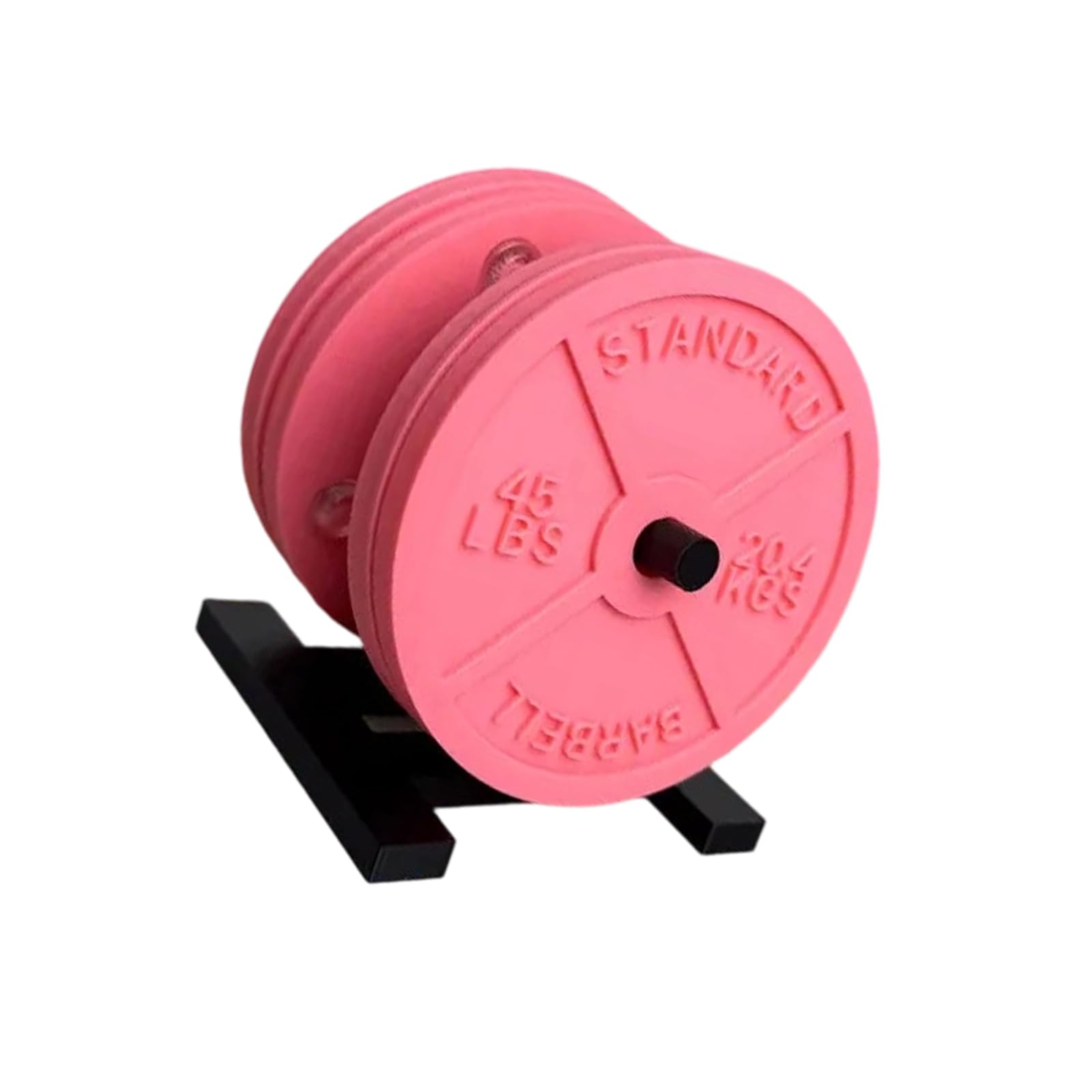 QIAOLIDA ABS Weight Plate Coasters Set With Holder Barbell Bumper Plate Drink Coasters For Stable Drink Placement