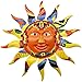 Juegoal 12.7" Metal Sun Wall Art Décor Hanging for Indoor Outdoor Home Garden
