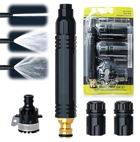 Home High Pressure Car Wash Water Gun, 2026 Upgraded Home High-Pressure Car Wash Water Gun with Booster,Multipurpose for Home Car Washing, Plant and Vegetable Watering, Featuring A Powerful Nozzle