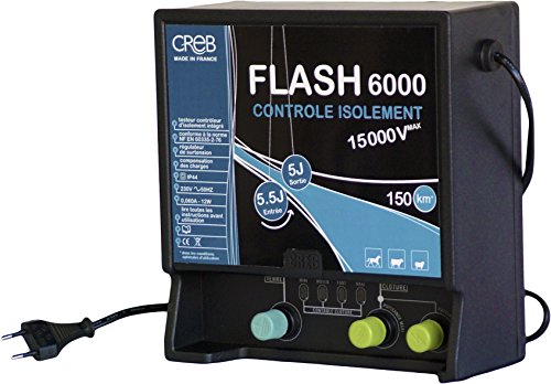 Creb Flash 6000 - Elettrificatore, plastica, 24,5
