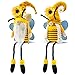 Spring Decorations for Home, Office, Indoor - Yellow Honey Bumble Bee Sunflower Plush Gnomes Doll - Summer Gnome Gifts Ideas for Women - Bee Stuffed Sitters - Unique Housewarming Gifts for New Home