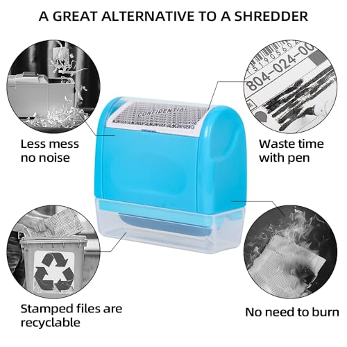 Carimbo de rolo de proteção contra roubo de identidade – Carimbo de informações de privacidade confi