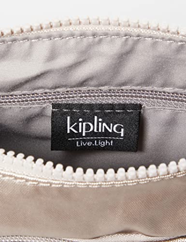 Kipling Femme Arto Sac à main bandoulière, Argenté (Metallic Glow), 25x21x3 centimeters (B x H T) EU