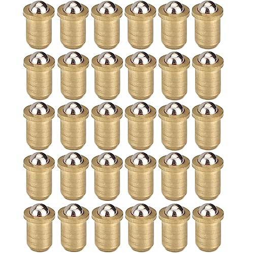 NACX 3mm x 4mm Door Closet Cabinet Ball Catch Latch Catcher, Adjustable Spring Ball Latch, 30Pcs Yellow