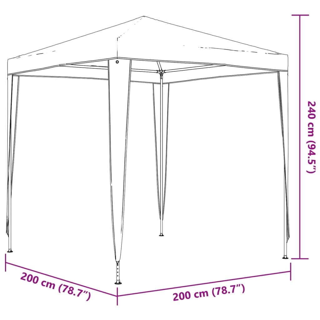 Pawilon imprezowy, 2 x 2 m, antracyt