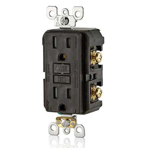 image for Leviton Dual-Function AFCI/GFCI Outlet, 15 Amp, Self Test, Tamper-Resi