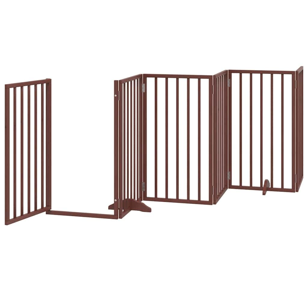 Rejilla plegable para perros de madera de álamo, 6 paneles, 300 cm, plegable, 300 cm