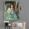 DIY Oil Painting Kit,Francoise in Green Sewing Painting by Mary Stevenson Cassatt Arts Craft for Home Wall Decor #2