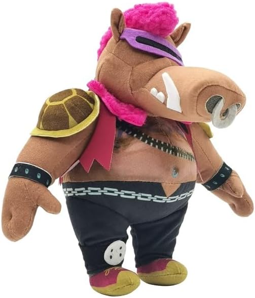 Mattel Ninja Turtles: Mutant Mayhem Plush Toy, 8 Inch Soft Doll of TMNT Movie Character (Bebop)
