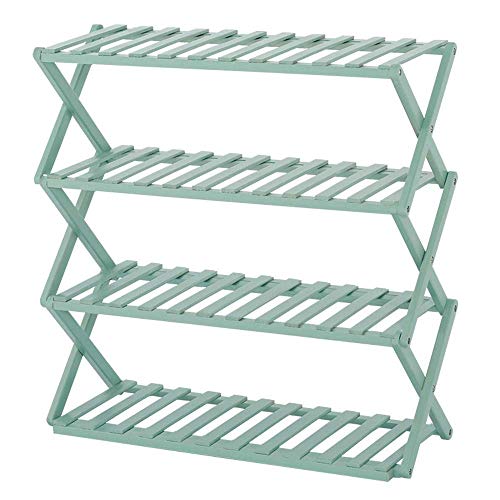 Étagère à chaussures pliable et extensible en métal pour optimiser le rangement de la maison