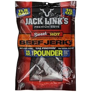 Jack Links Jerky, Sweet and Hot, 16 Ounce