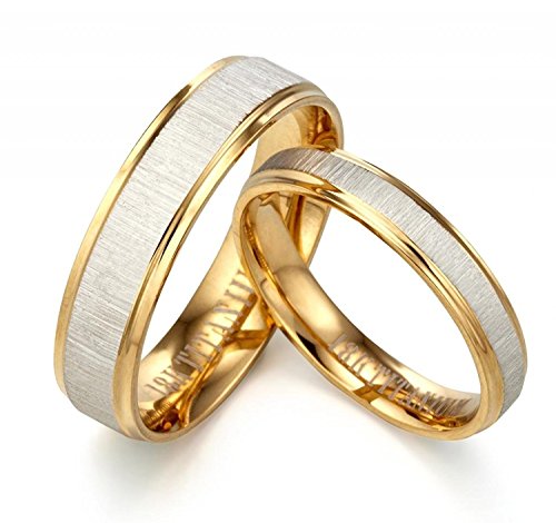 Gemini Custom Groom Bride Yellow Gold Filled Anniversary Wedding Ring Width 6mm Sz
