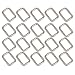 Produktbild Pixnor-Gurtbandschnalle aus Metall, rechteckig, silber, 25 mm Gürtelschnalle, 20er-Pack