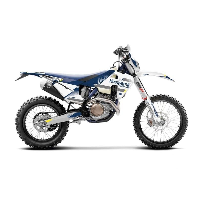 Kit Deco Moto Cross Split Husqvarna 300 Te Blanc Bleu KUTVEK