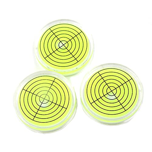 Driak 3Pc 32Mm Accuracy Green Bullseye Round Bubble Level Bubble Spirit Leveler Surface Leveler #TOP26