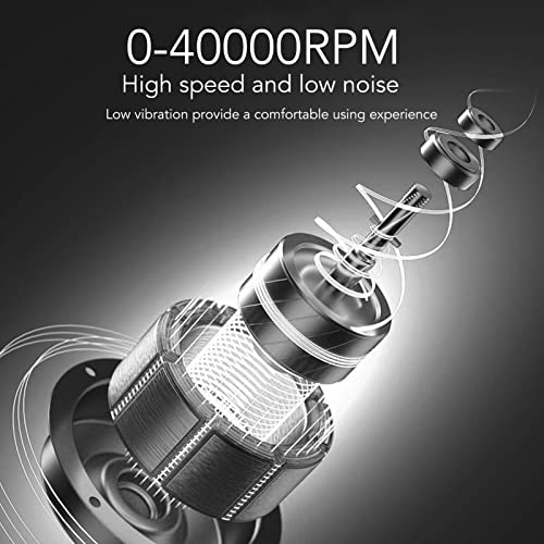 Máquina de Perfuração de Unhas Elétrica, Máquina de Polimento de Unhas de Alta Velocidade e Baixa Vi