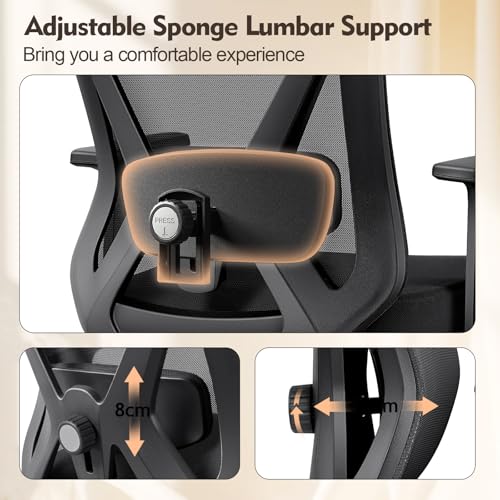 Save 60% on FelixKing Ergonomic Mesh Office Chair with Adjustable Support - Image 3