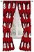 Jay Franco Disney Mickey Mouse Cute Faces 84" inch Drapes 4 Piece Set - Beautiful Room Décor & Easy Set up - Window Curtains Include 2 Panels & 2 Tiebacks (Official Disney Product)
