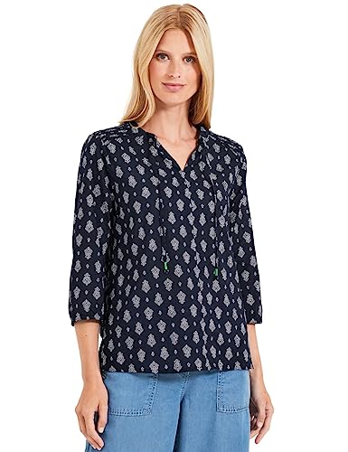 CECIL Damen B344031 Tunika Bedruckt, Deep Blue, S EU