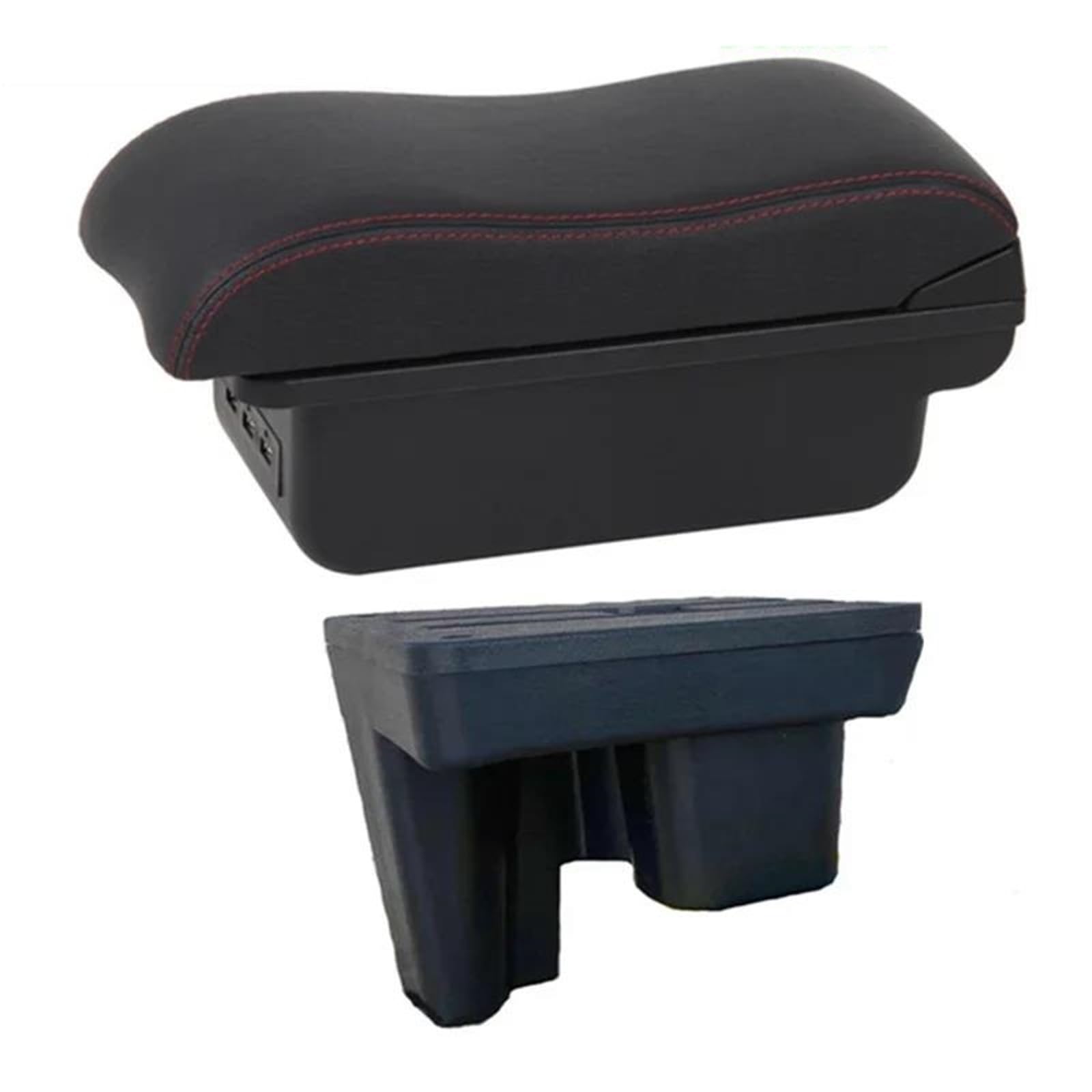 Dtsgcx C2 Red Line Car Center Console Armrest Storage Box Modification Retrofit Leather Interior Accessories For Hilux(C2 Red Line)