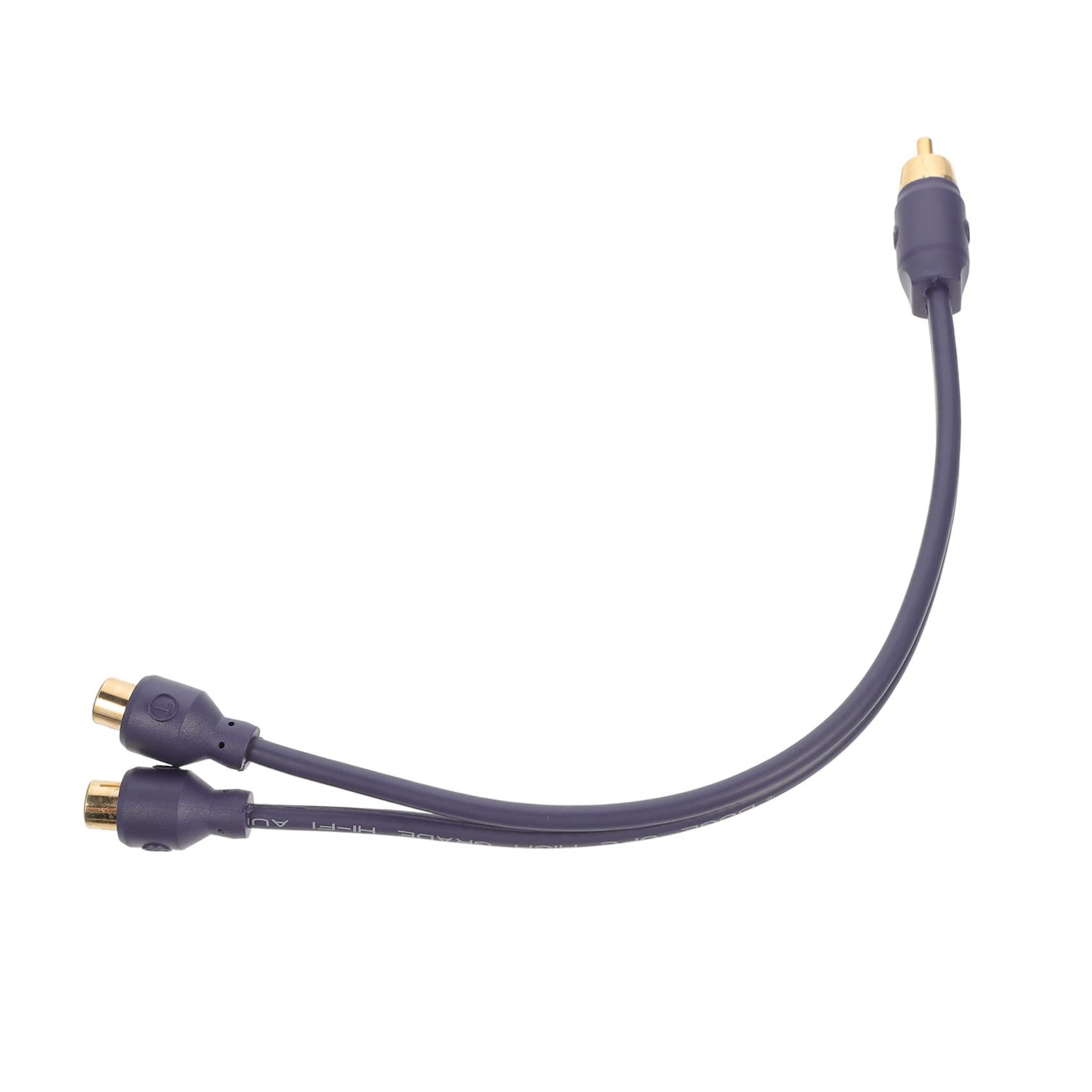 FELTECHELECTR Power Amplifier Conversion Subwoofer Splitter 2 to 3. Y Splitter Cable Sub Woofer Cable Car Audio Splitter Wire Audio Cable for Car Y Audio Cable Y Connector Amp Cable Pure Copper