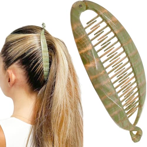 Camila Paris CP3106 French Small Banana Hair Clips for Thin Hair, 4.5 Inch