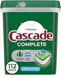 Cascade Pods de détergents, savon de détergent, parfum frais, 100 Nombre