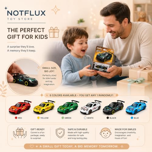 Image of Porrsche 911 GT3 RS Diecast Metal Pull Back Toy Car, 1:64 Scale Collectible Model for Kids and Collectors [Random Colour] [Pack of 1]