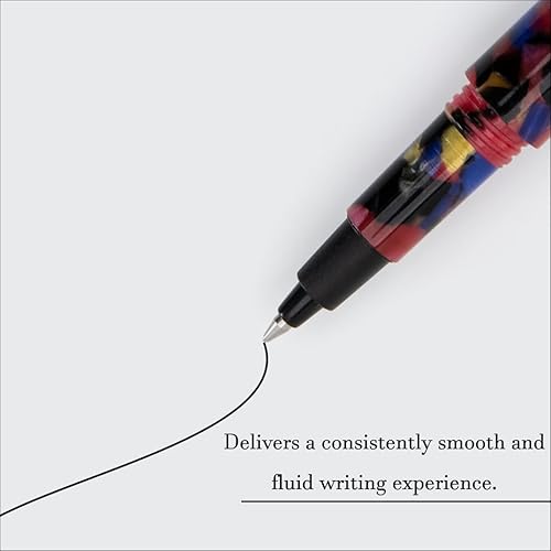 Miniatura 3 de Monteverde MVP Liquid Rollerball Pen - Rompecabezas rojos - Punta fina - Mini bolígrafo compacto y versátil - Tecnología Liquid Rollerball - Relleno