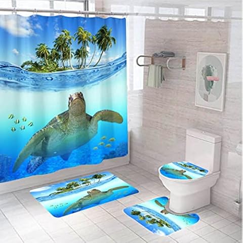 Shower Curtain Waterproof Mildew Resistant Shower Curtain Liners Washable Polyester Fabric Cover